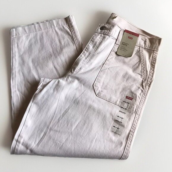 Levi’s Light Pink Utility Pants 30x27 Slim‎ Fit Mid Rise Ankle Length - Picture 5 of 7
